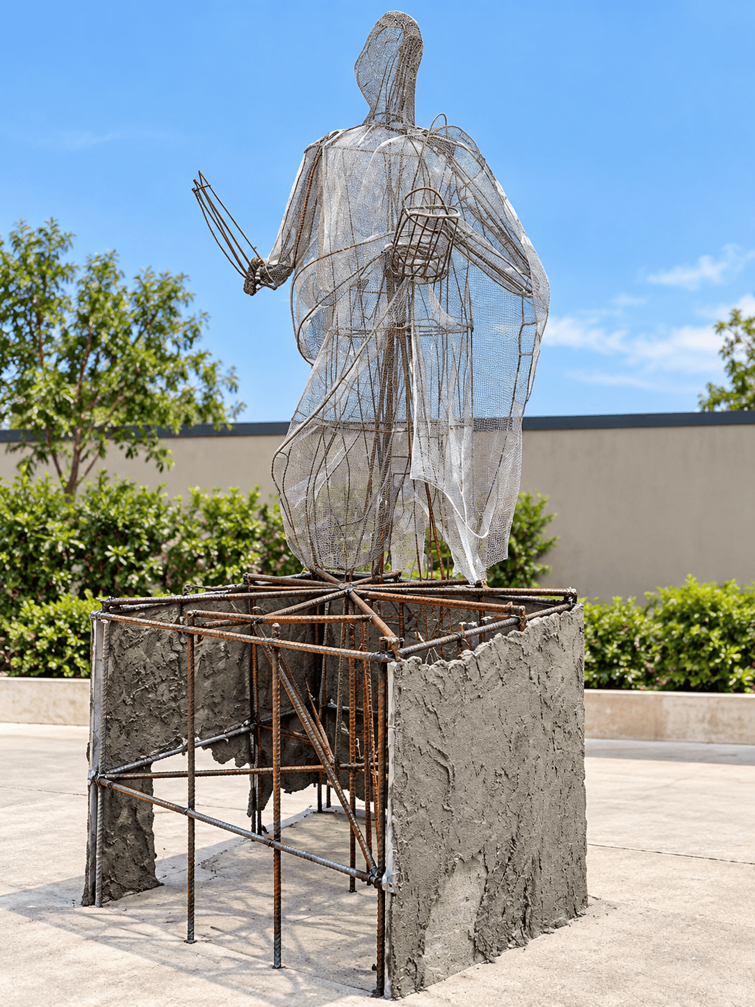 Sculpture armature, work in progress