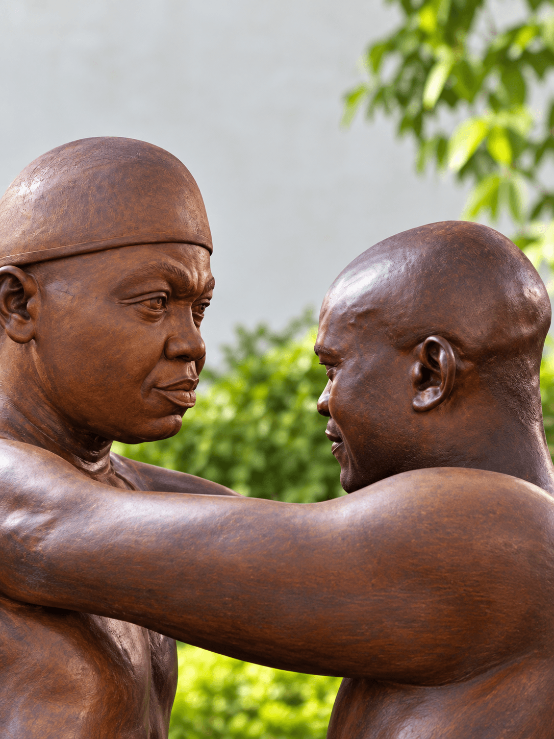 Portrait sculpture modelling process